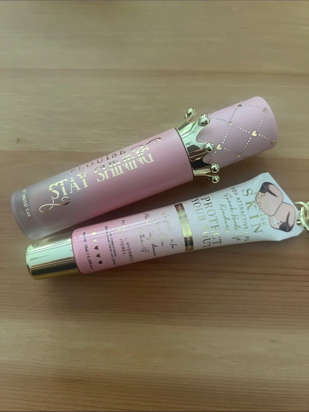 PLouise Stay Shining Lip Oil and Protect Your Pout Lip Conditioner TM